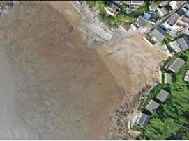 鸡山洋屿沙滩修复前（左）