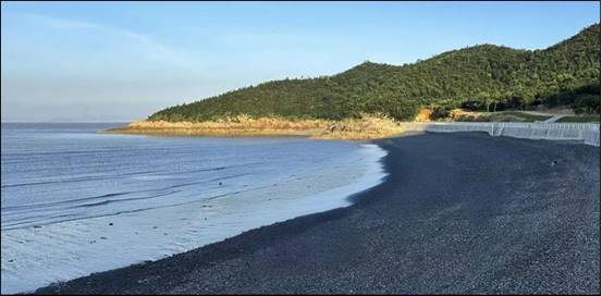 沙门日岙鹅卵石滩修复后