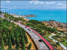 蓝湾整治“植绿化”后（右）